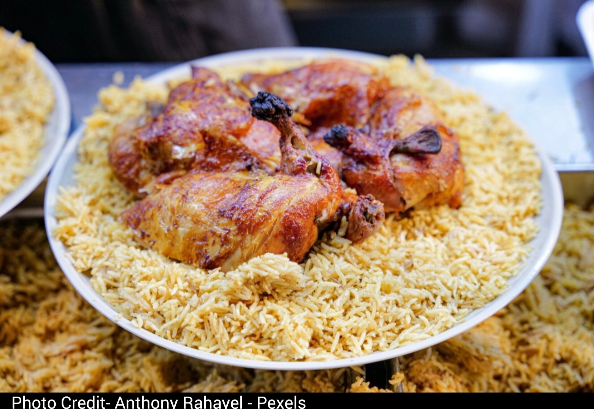 Cooking rice and chicken